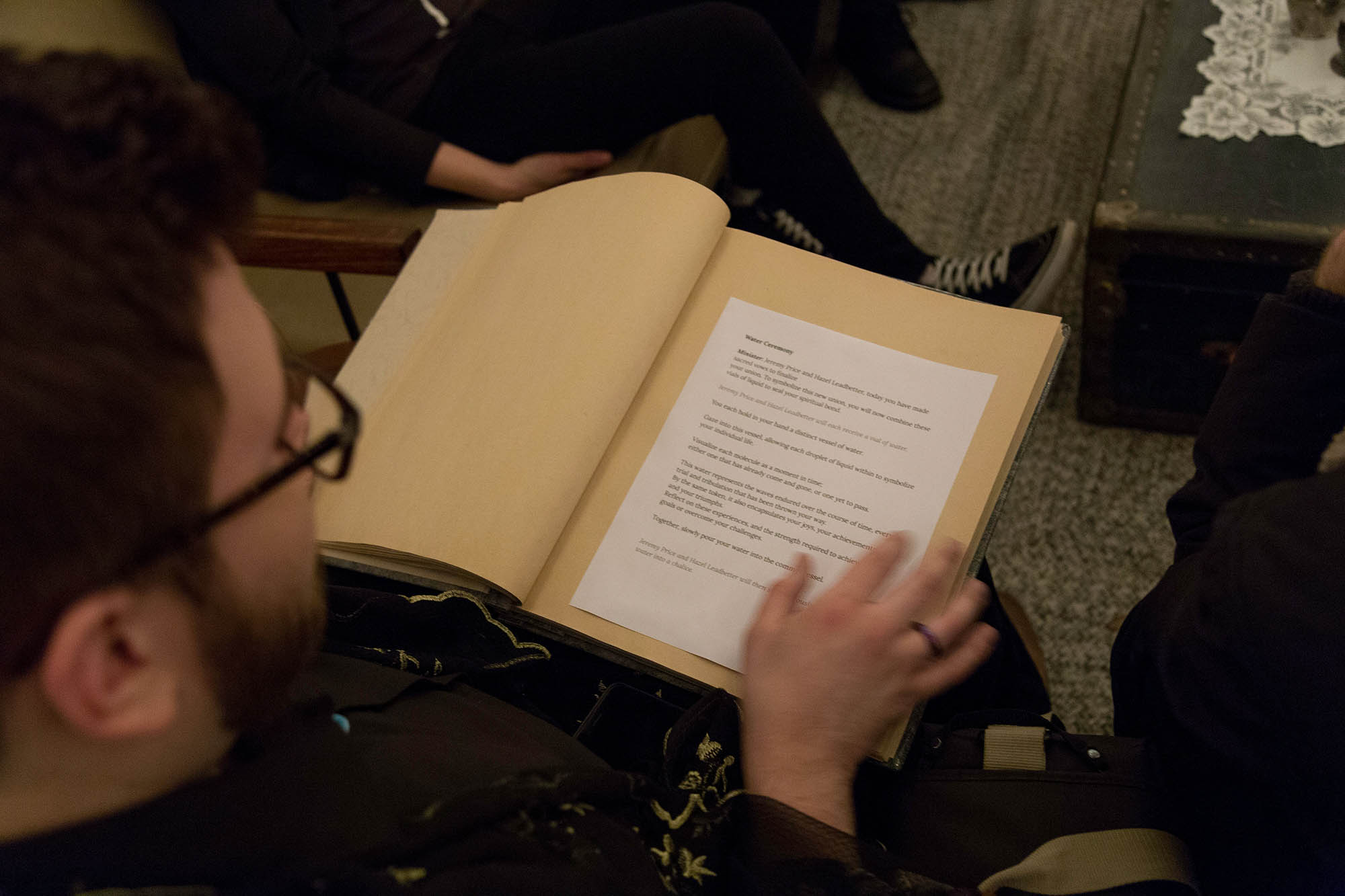 Officiant Reads Wedding Ceremony Script