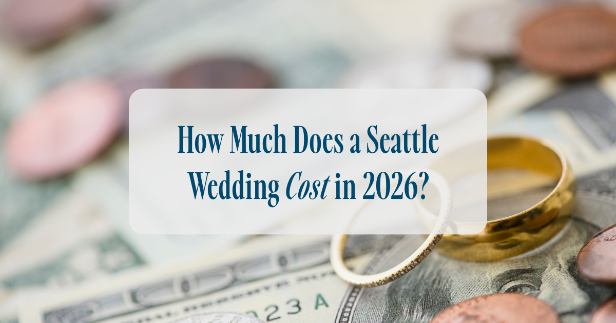 image of money that says "how much does a Seattle wedding cost in 2025?"