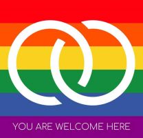 LGBTQ You Are Welcome Here badge